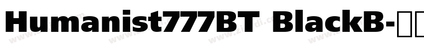 Humanist777BT BlackB字体转换